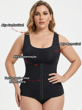 Liquidação: SUTIÃ 4 em 1 Longo - Melhor Postura - Realça e Sustenta - Modela a Cintura