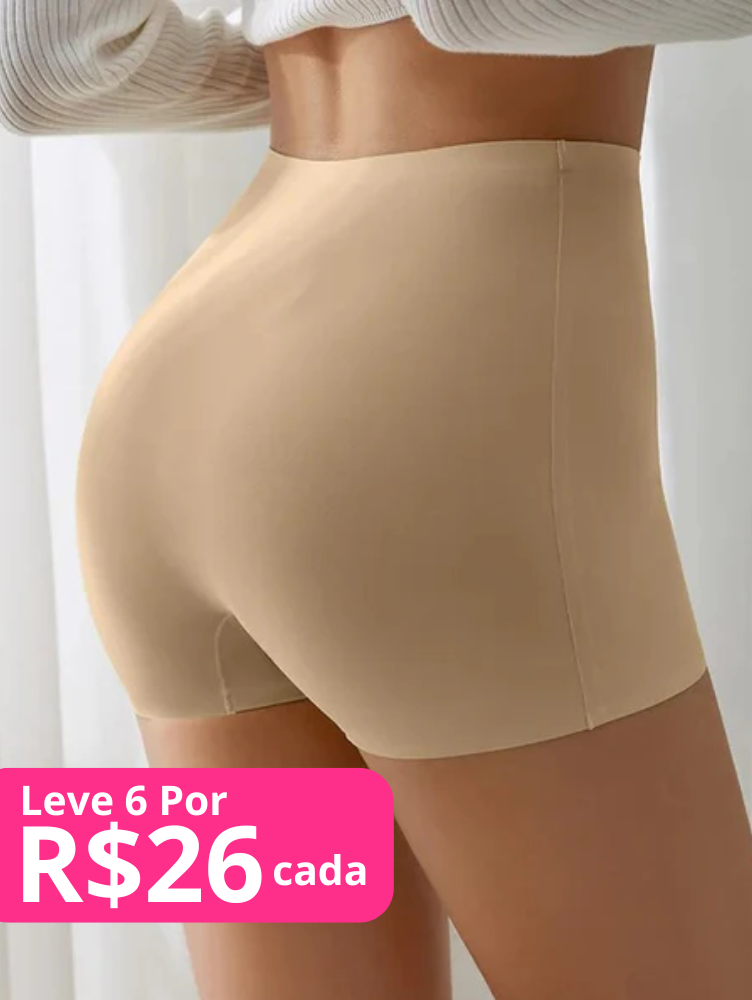 Oferta: 6 Calcinhas Boxer Body Sem Costura