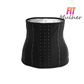 Cinta Modeladora Efeito Sauna -  FIT MULHER Modela Cintura, Queima Calorias, Barbatanas de Aço